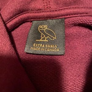 Burgundy OVO Drake hoodie XS